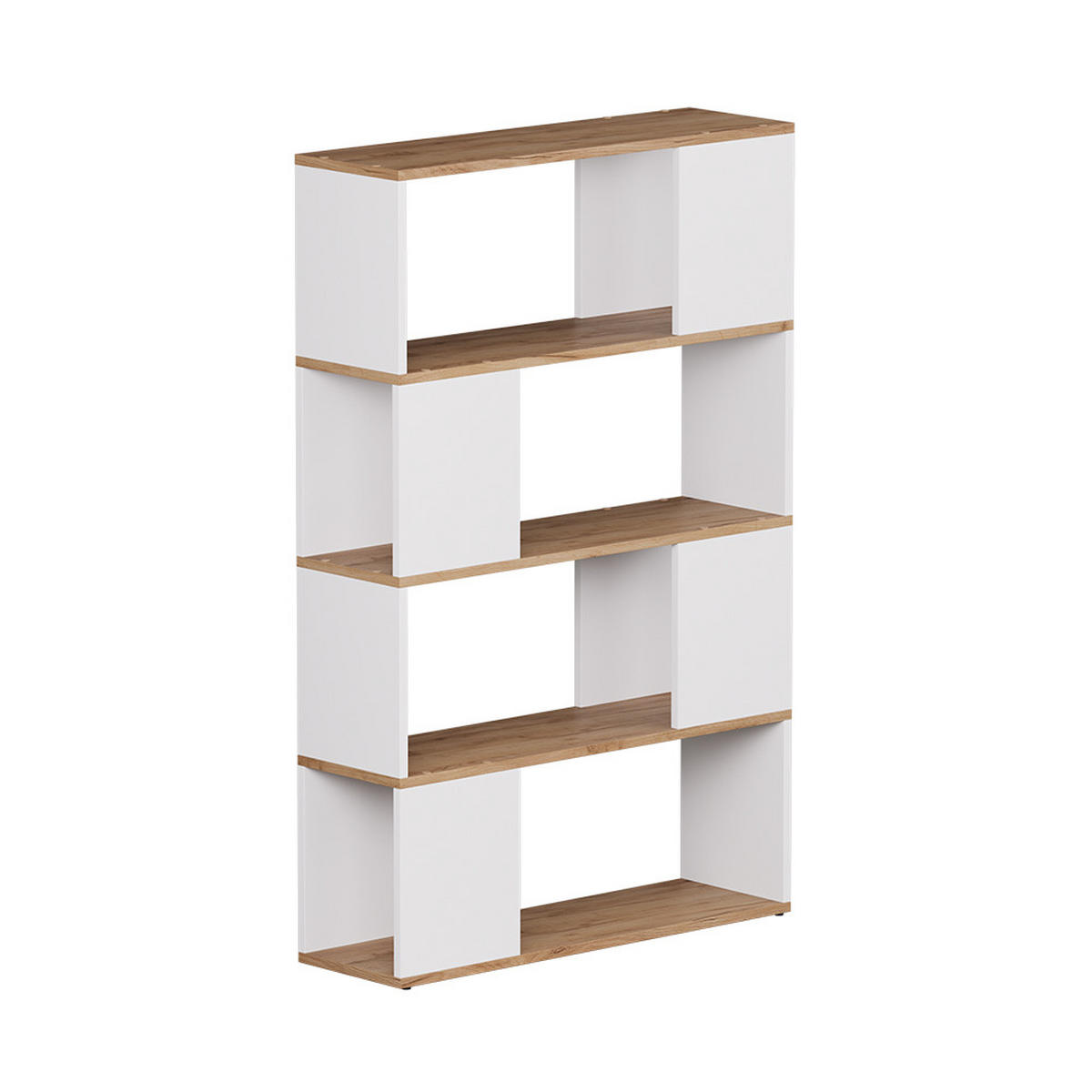 RAUMTEILER Eneos Weiß/Goldkraft Eiche 80 x 124.5 cm - Honigeiche/Weiß, Holzwerkstoff (80/124.5/24cm) - Vicco