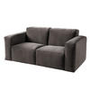 2-SITZER SOFA - Graubraun, Textil (190/75/96cm) - home24