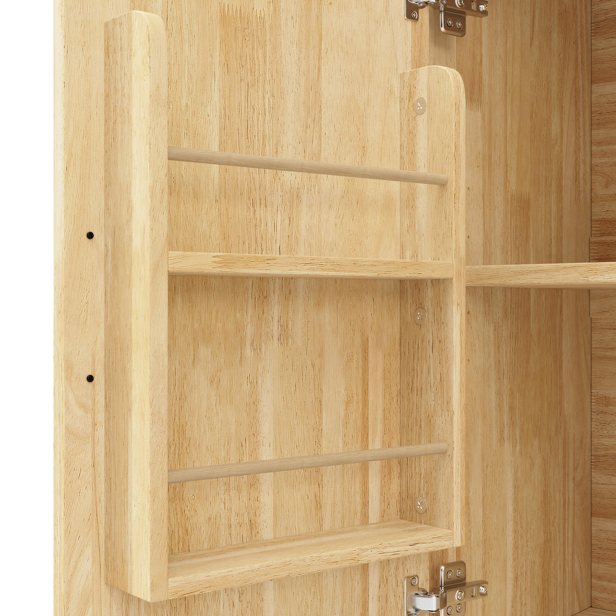 KÜCHENINSEL 120x45x92cm Natur mit Klapptisch & 3 Schubladen - Naturfarben, Holzwerkstoff (120/92/45cm) - Modfu