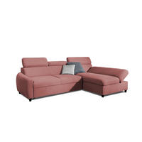 ECKSOFA Schlafsofa Anton Xs In Esito - Rosa, Holzwerkstoff/Textil (260/170cm) - Fun Möbel