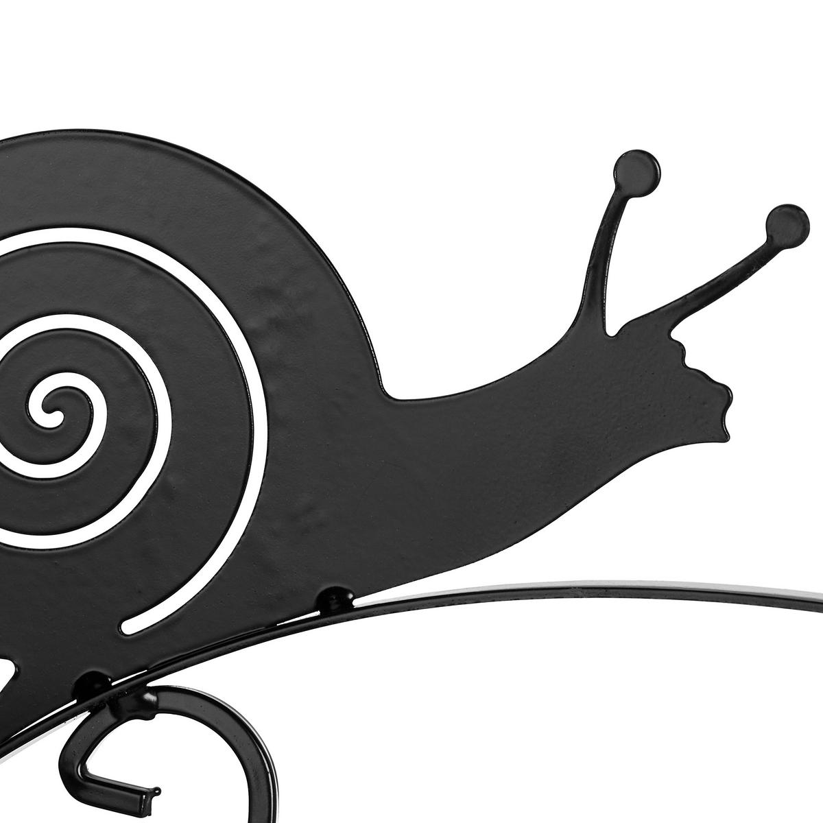 2xBLUMENAMPELHALTERUNG - Schwarz, Metall (30.5/30/2cm) - Relaxdays