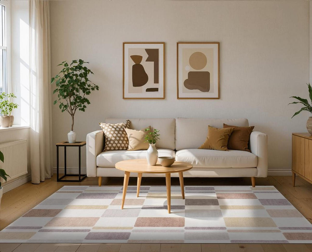 KURZFLOR-TEPPICH Cyrus Creme/Multicolor 200x290 cm - Multicolor, Textil (200/290cm) - Vercai Rugs
