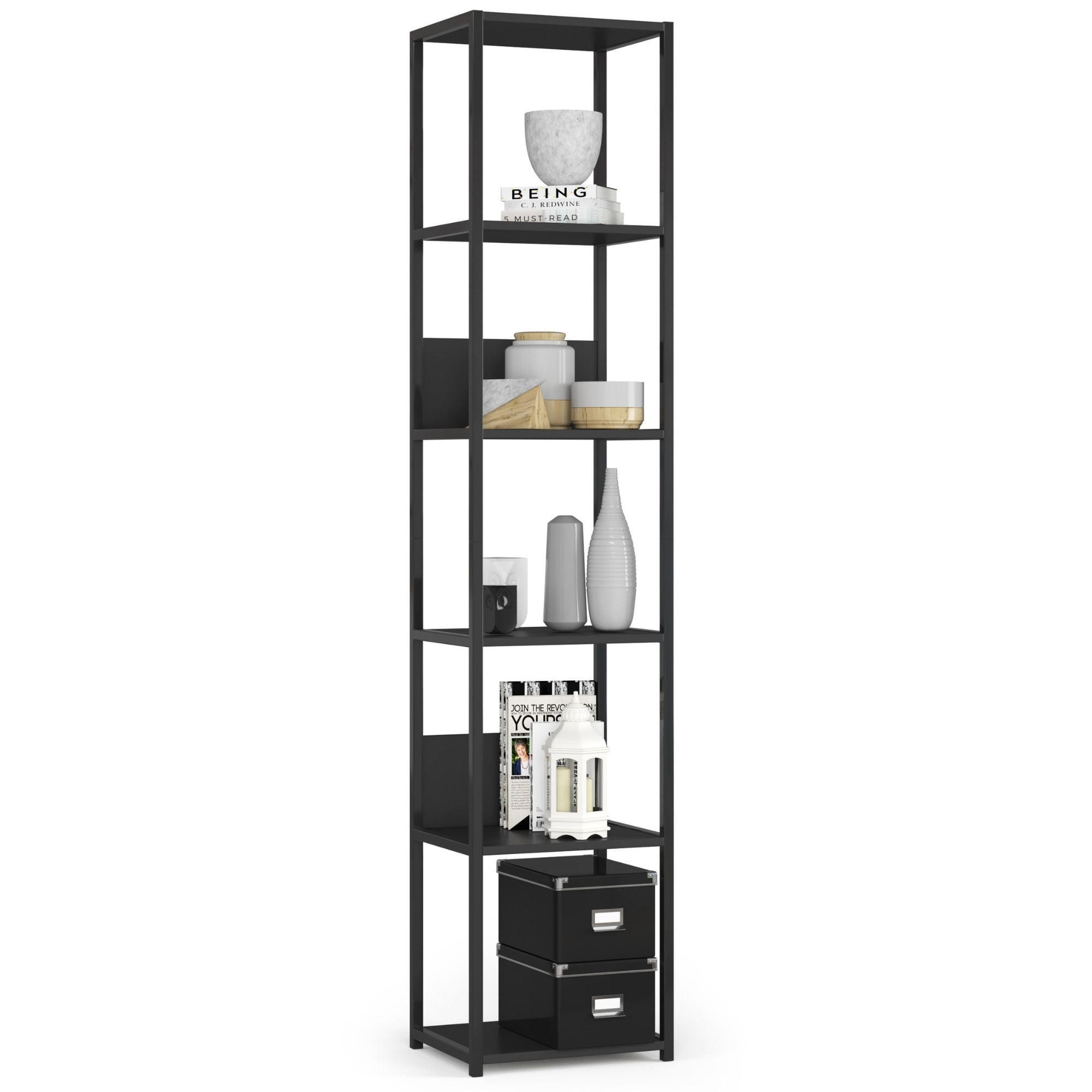 LOFT-REGAL Bücherregale Schwarz, 40x192x32 cm - Schwarz, Holz (40/192/32cm) - Milordbikes