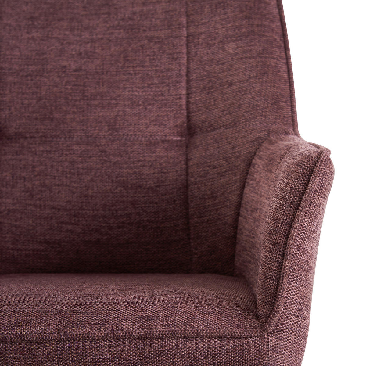 ARMLEHNSTUHL BREIGHT Merlot 2 Stück - Rotbraun, Textil/Metall (56/83/59cm) - B&D Home