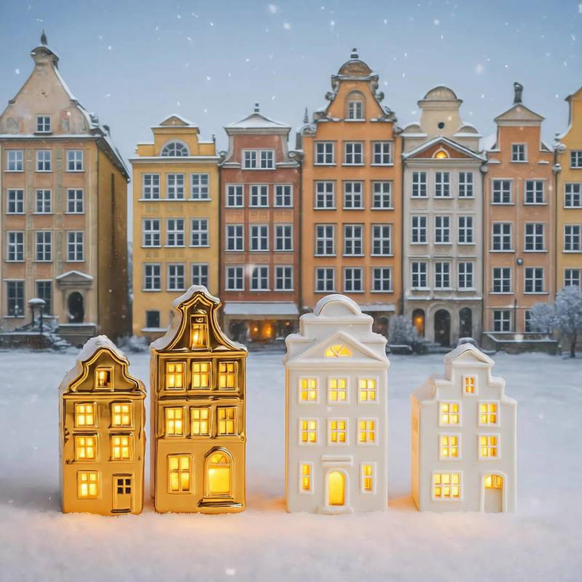 LEDFIGUR Tarik, Gold, 15x6x7 cm, Dekorative Weihnachtsdeko - Goldfarben, Keramik (6/15/7cm) - home&you