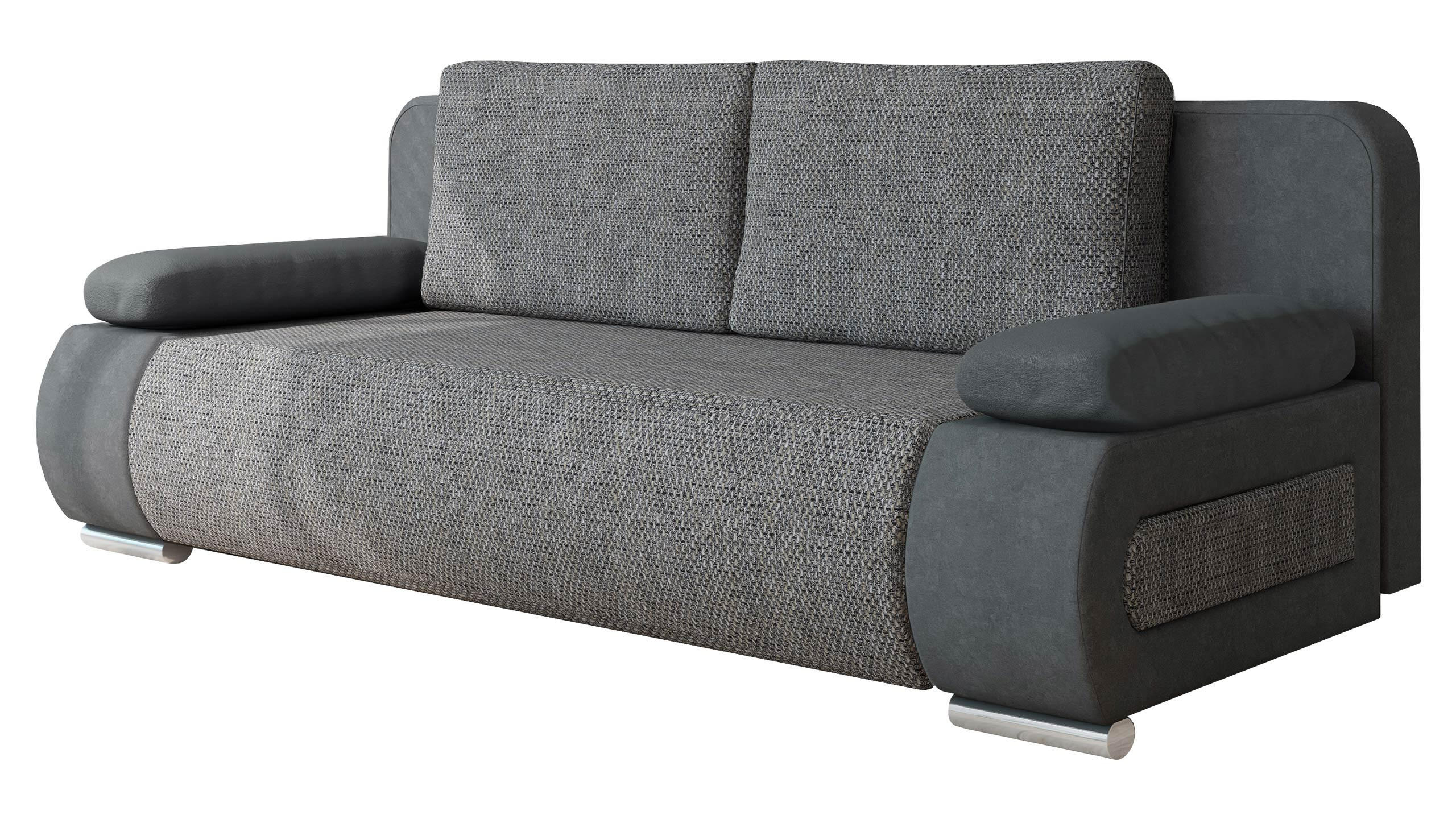 SCHLAFSOFA Emma - Dunkelgrau, Holz/Kunststoff (200/77/92cm) - MIRJAN24