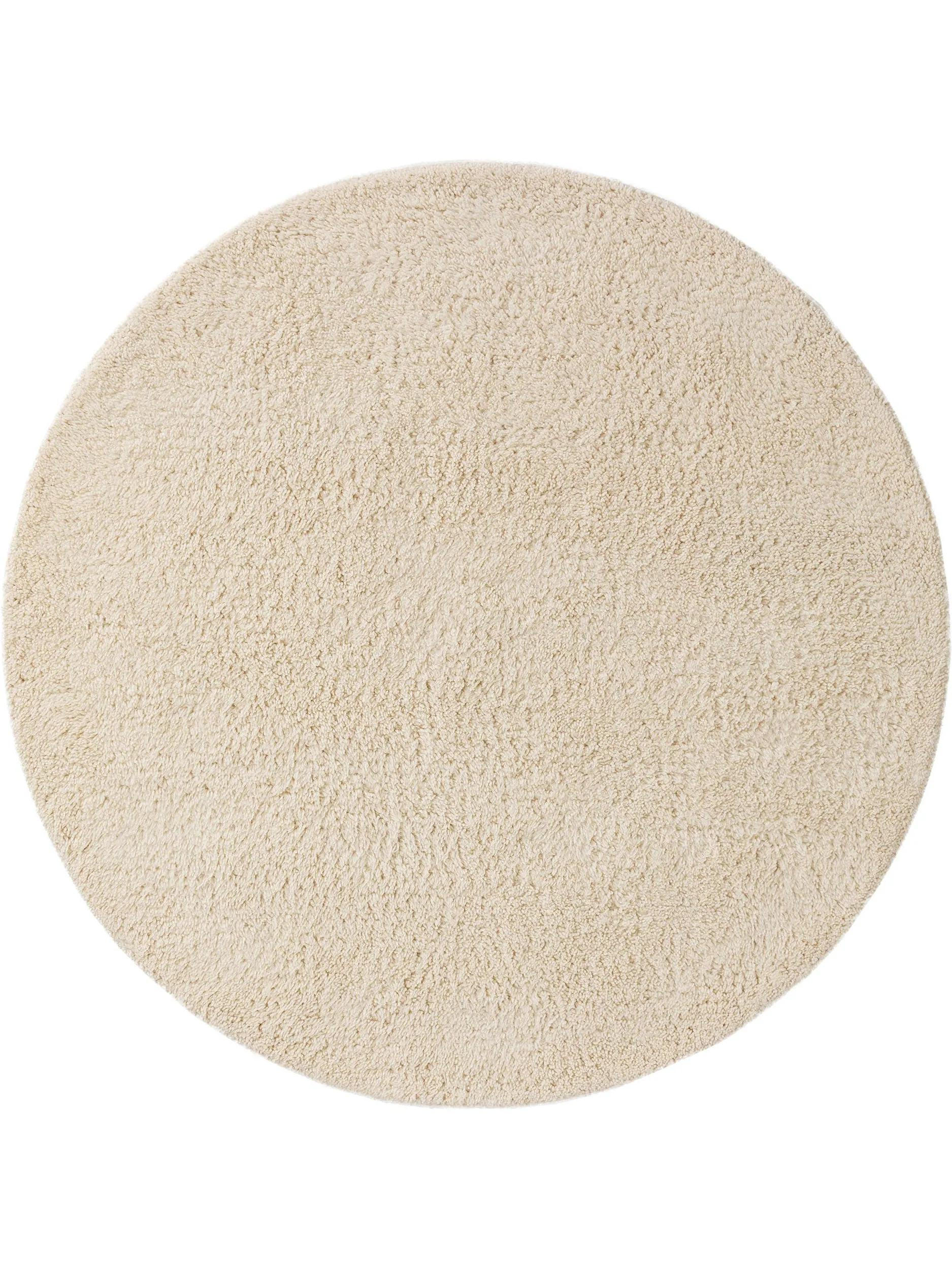WOLLTEPPICH rund Berber Cream ø 150 cm rund - Creme, Naturmaterialien/Textil (150/150cm) - benuta Pure