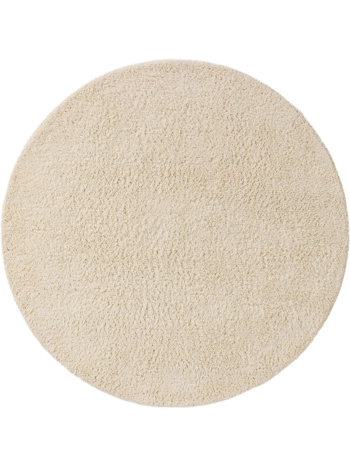 BERBERSKA volnena preproga kremne barve ø 200 cm okrogla - krem, tekstil/naravni materiali (200/200cm) - benuta Pure