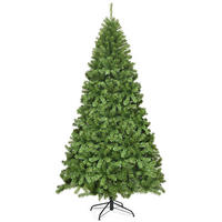 WEIHNACHTSBAUM 225cm Grün - Grün, Kunststoff (225cm) - COSTWAY