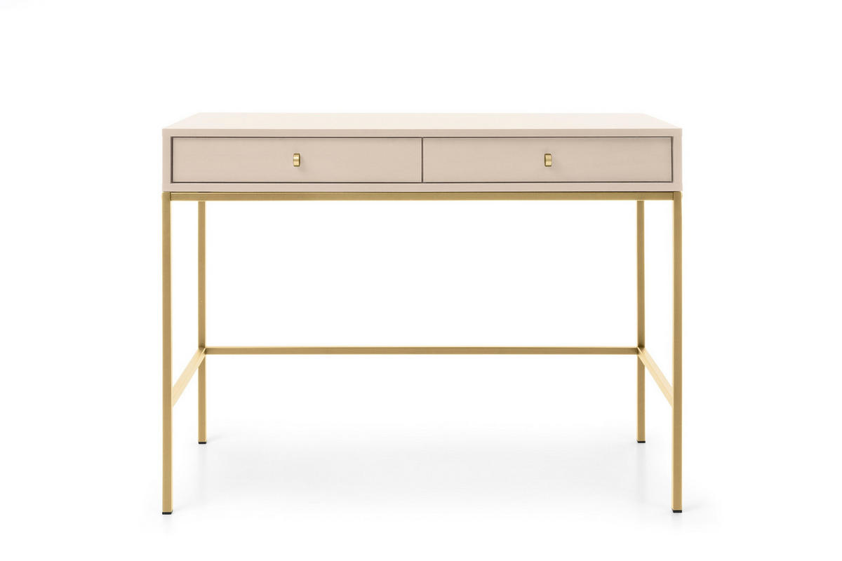 KONSOLENTISCH MONDO 104/78/50 cm mit Schubladen, Beige - Beige, Holzwerkstoff (50/104/78cm) - MASSENO