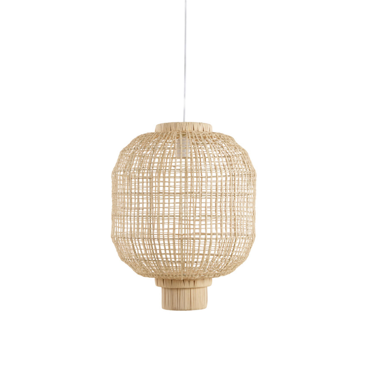 HÄNGELAMPE Dorzan - Braun - 42/42/53.5 cm - Braun, Naturmaterialien (42/42/53.5cm) - Light & Living