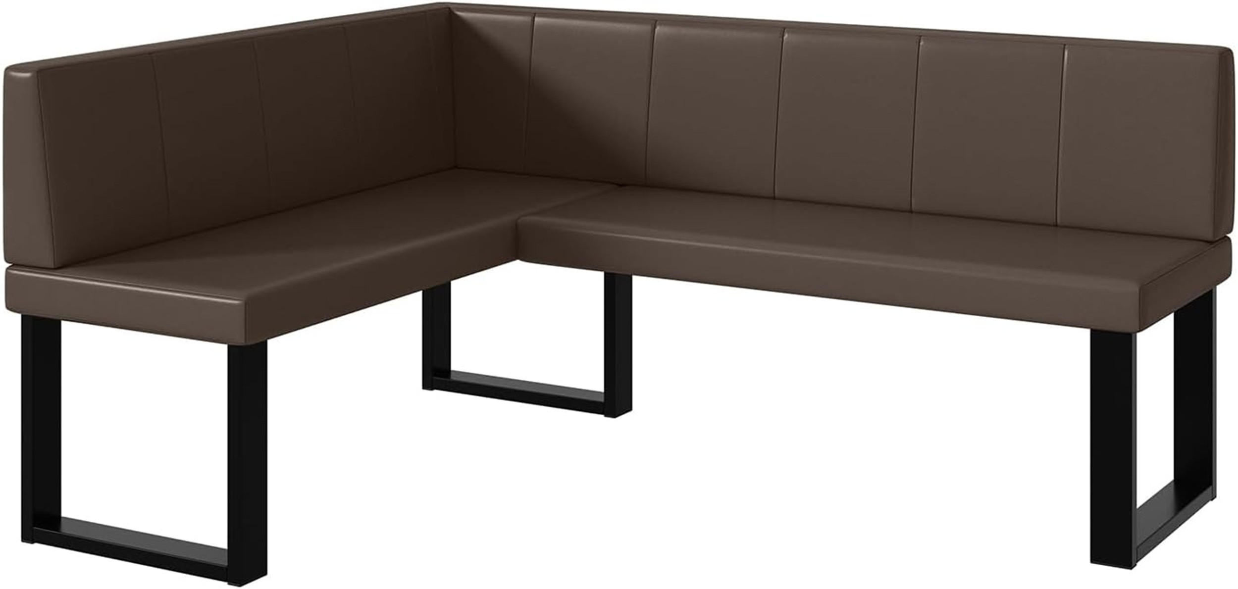 Meblini Eckbank Braun 168x128 cm
