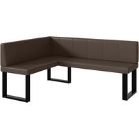 ECKBANK PETER_U - Braun, Leder (128/168cm) - Meblini