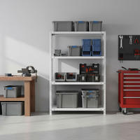 SCHRAUBREGAL PANDA MID | HxBxT 150x100x40cm | 4 Fachböden | Fachlast 100kg | Weiß - Weiß, Metall (100/150/40cm) - PROREGAL