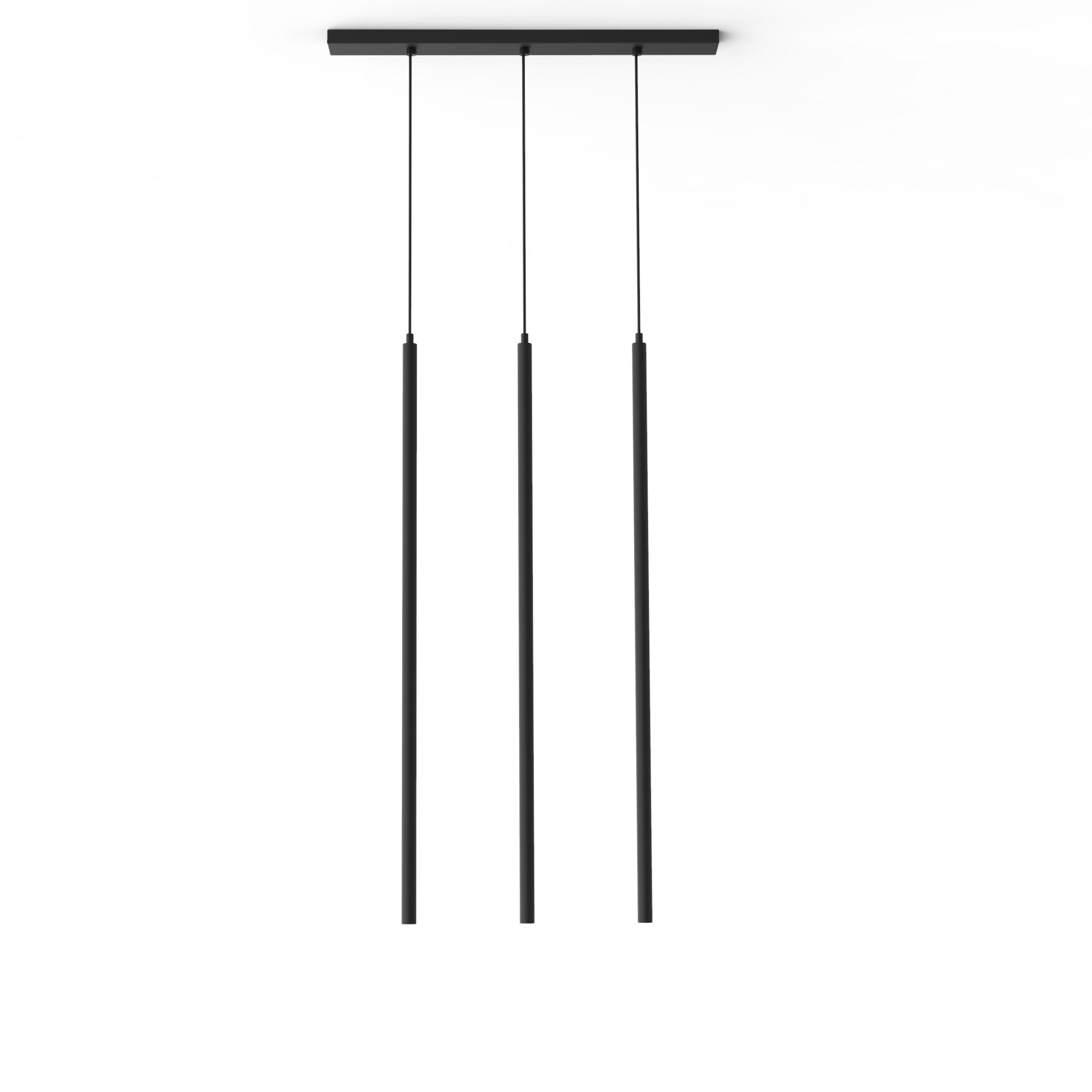 Lumicom Led-Hängeleuchte Schwarz 100x100x6 cm