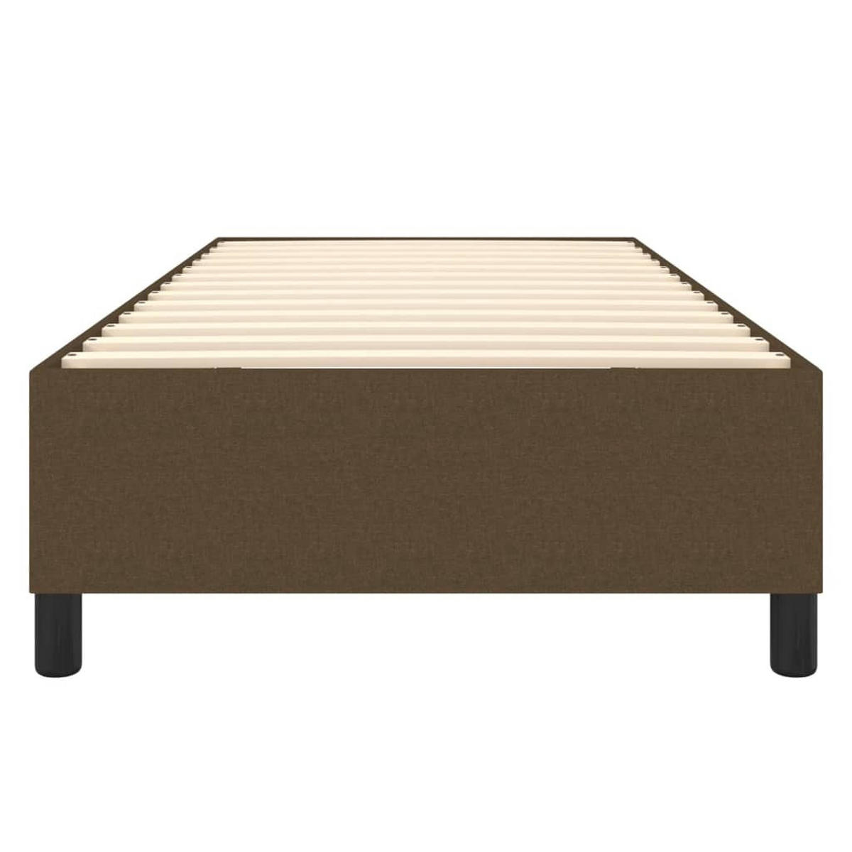 BETTGESTELL Dunkelbraun 90/200 Cm Stoff - Braun, Holzwerkstoff (90/200cm) - vidaXL
