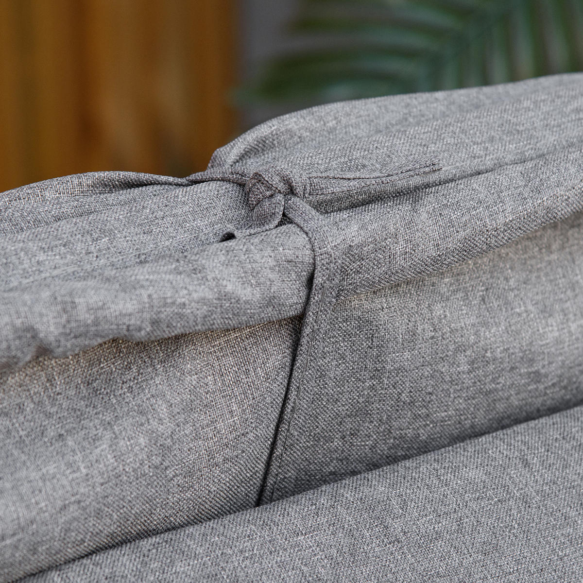 SONNENLIEGE aus Polyrattan, Grau - Grau, Metall (65/40/195cm) - Outsunny