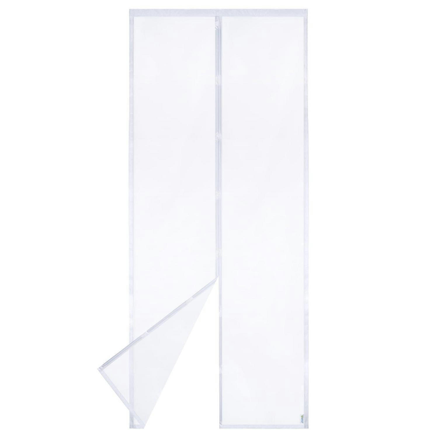 FLIEGENGITTER Tür für Balkon und Terrasse, Katzenkrallen Sicher weiß - Weiß, Textil (120/240/1cm)