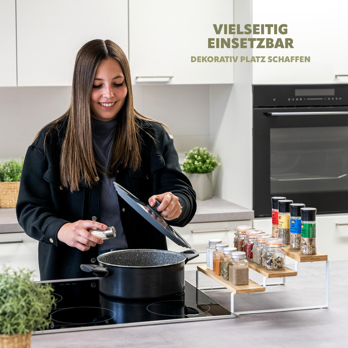 GEWÜRZREGALE 2er-Set, weiß - Weiß, Holz (32/14/27cm) - bremermann