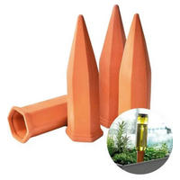 BEWÄSSERUNGSKEGEL 'Hydro Wine' 4er Set - Terracotta, Keramik (12/12/20cm) - Westfalia