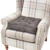 SITZKISSEN taupe-grau 50/50/10 cm – Sesselkissen, Velours - Taupe, Textil (50/50/10cm) - Homescapes