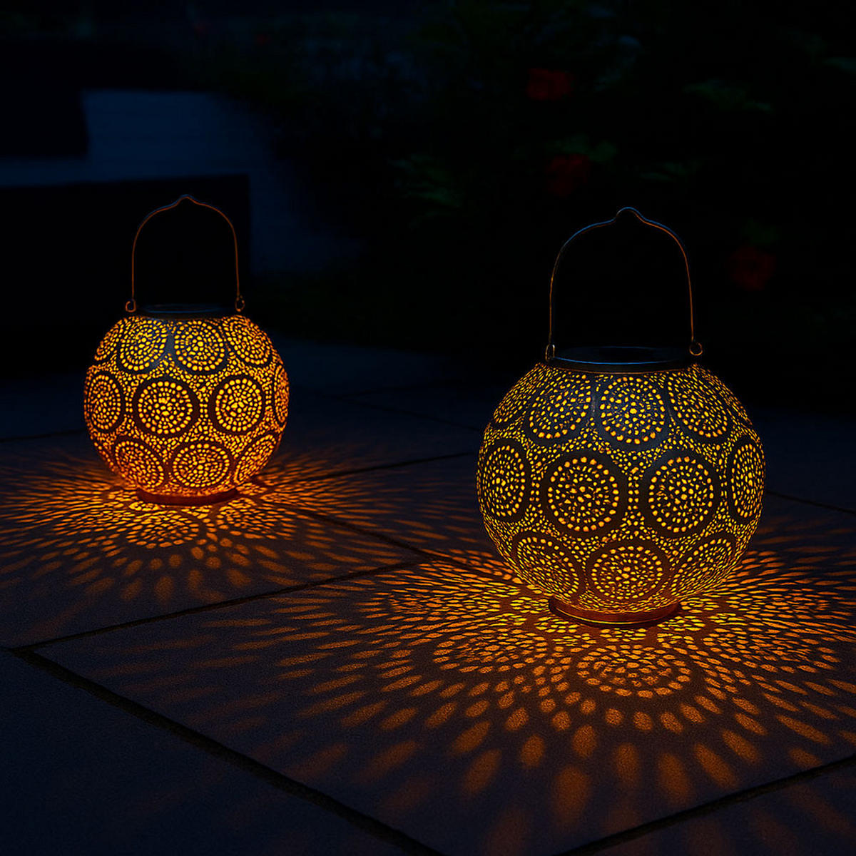LED AUSSENLEUCHTE Metall Gold - Goldfarben, Kunststoff/Metall (18.5/18.5/28cm) - Globo Lighting