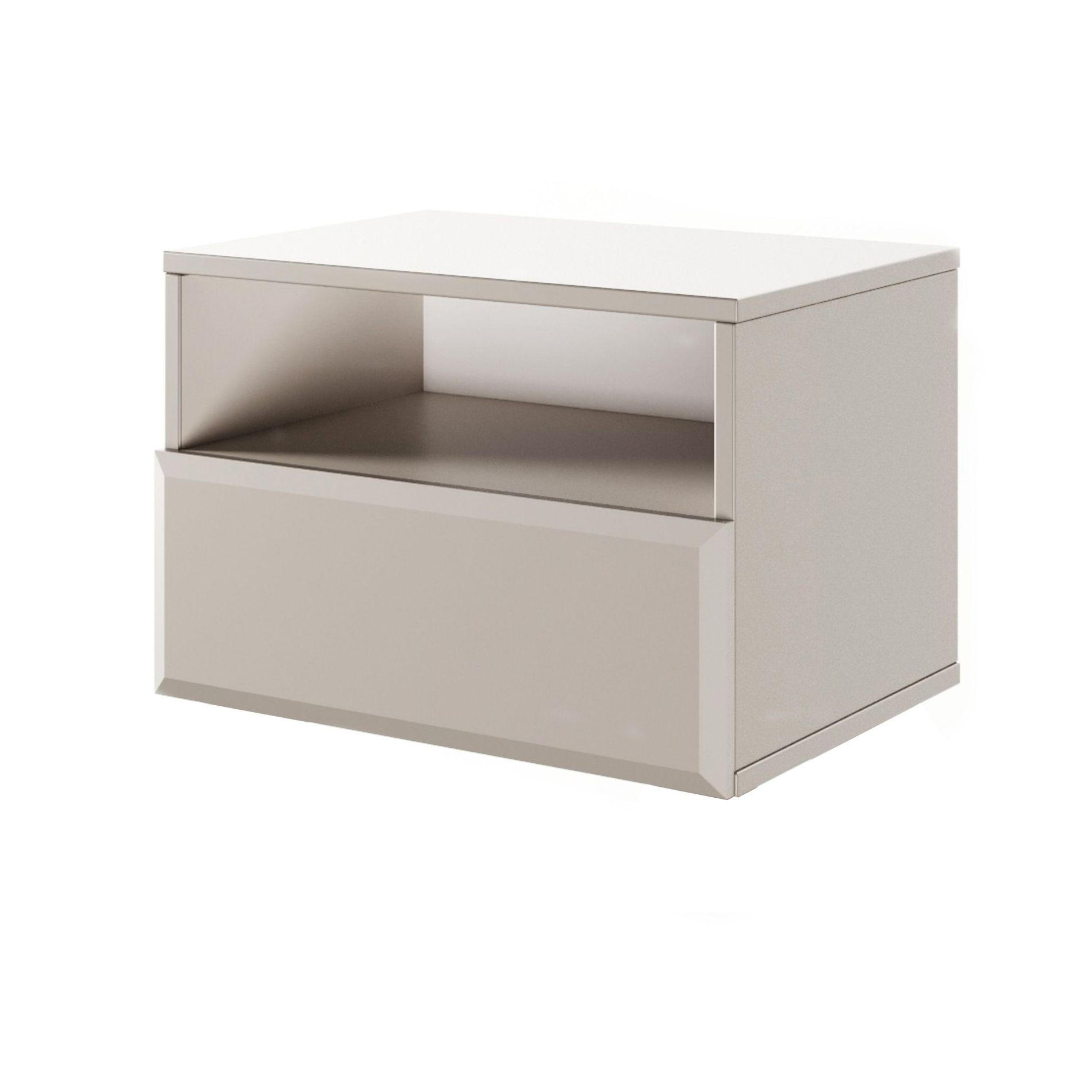 NACHTKONSOLE Chocolated Beige 54 cm - Beige, Holz/Holzwerkstoff (54/46.5/39cm) - Selsey