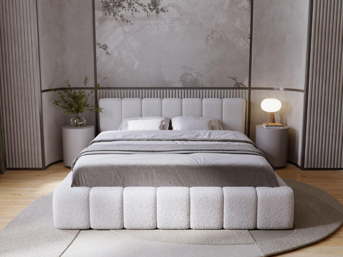 POLSTERBETT Orio 180x200 Grau - Grau, Textil (180/200cm) - Graingold