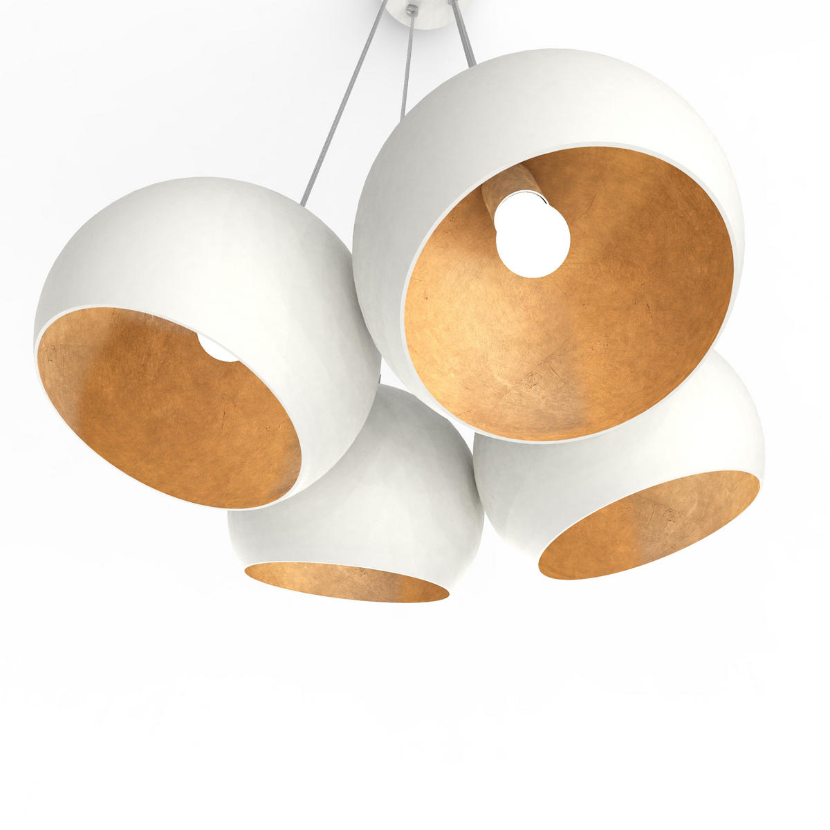 HÄNGELEUCHTE - Goldfarben, Metall (25/25/20cm) - Lumicom