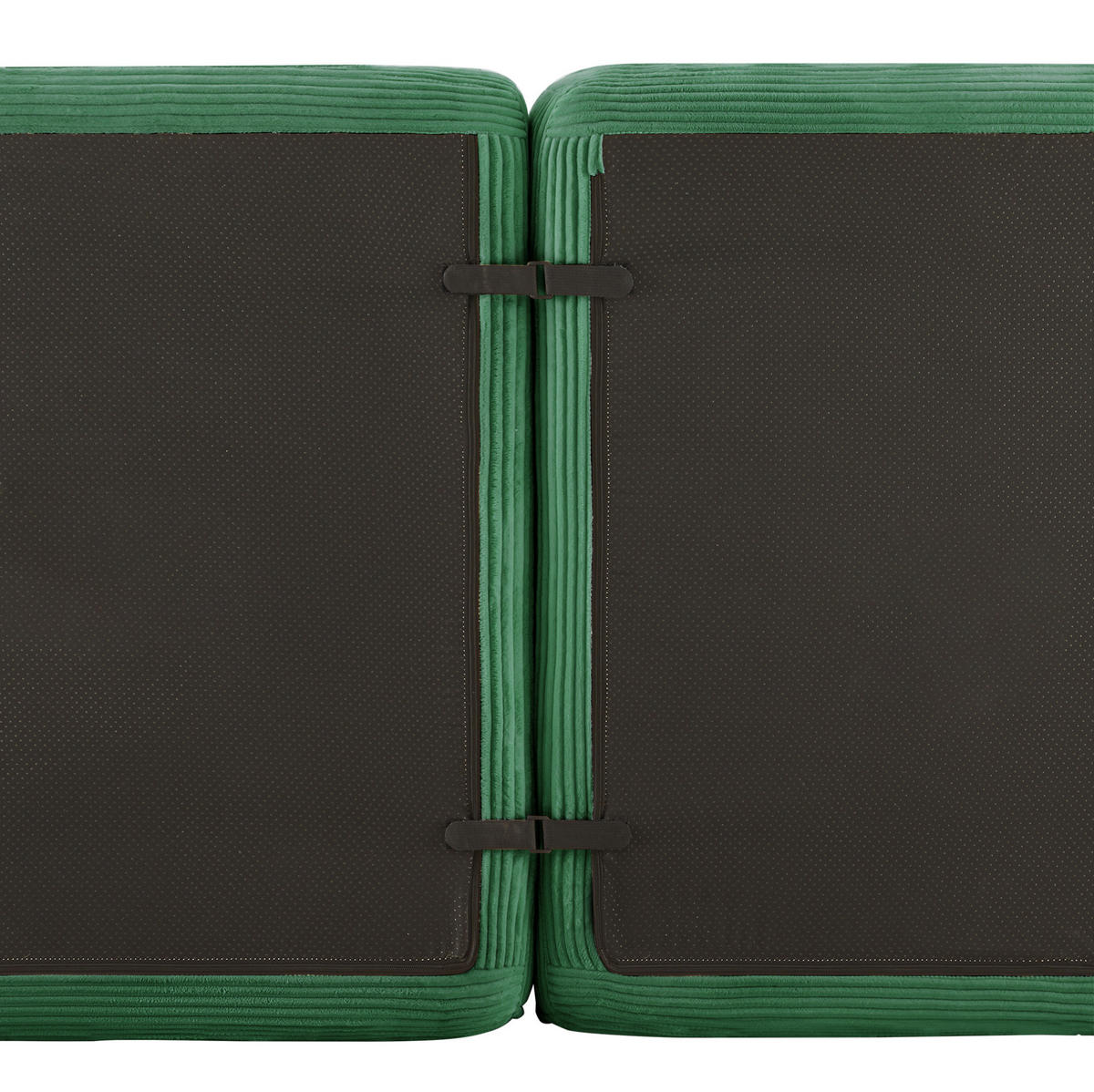ECKSOFA modular Cord Green - Grün, Kunststoff (104/69/208cm) - Meubliv