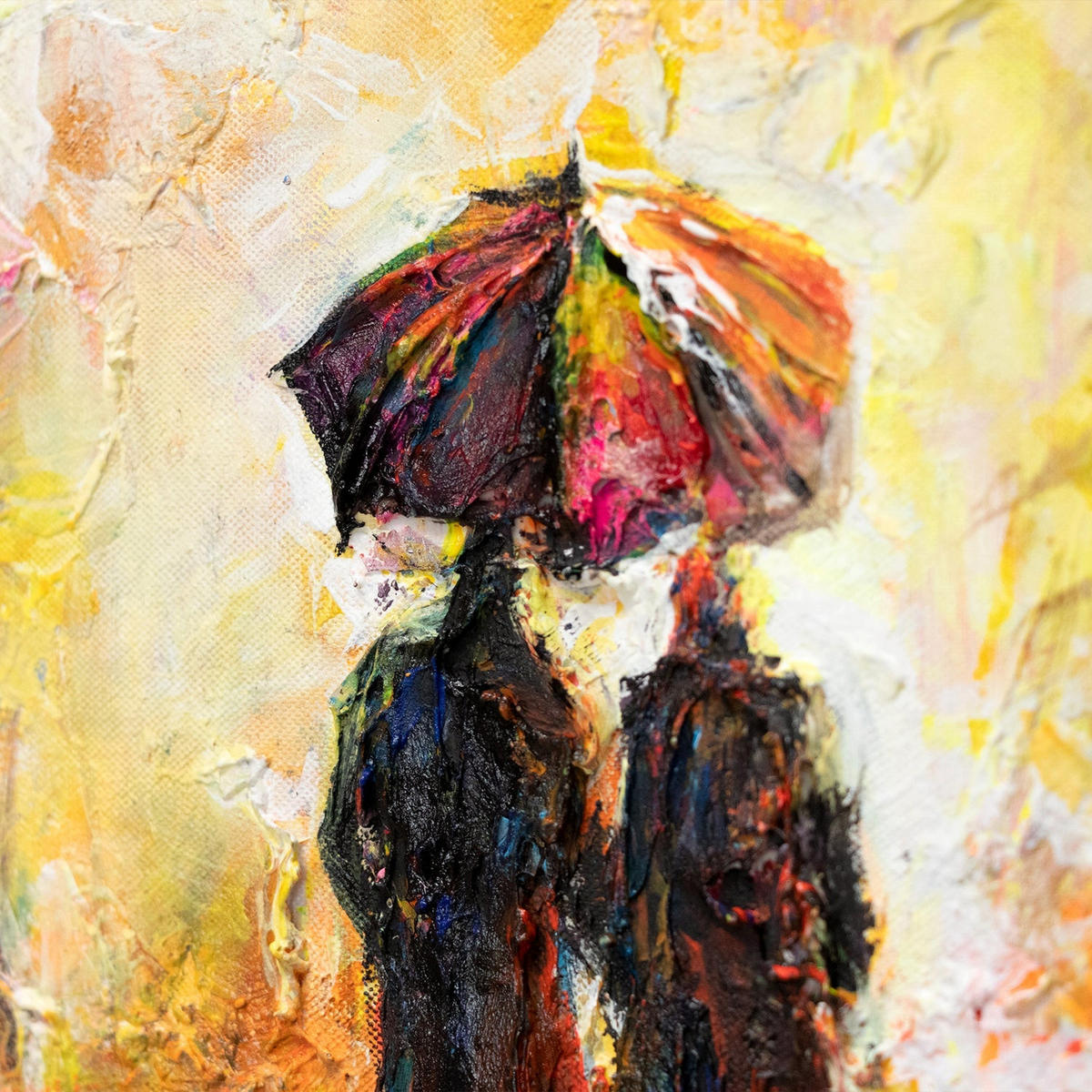 GEMÄLDE Erschaffung Schattenfugenrahmen Schwarz 100x50 cm - Schwarz, Holz (100/50cm) - YS-art gallery