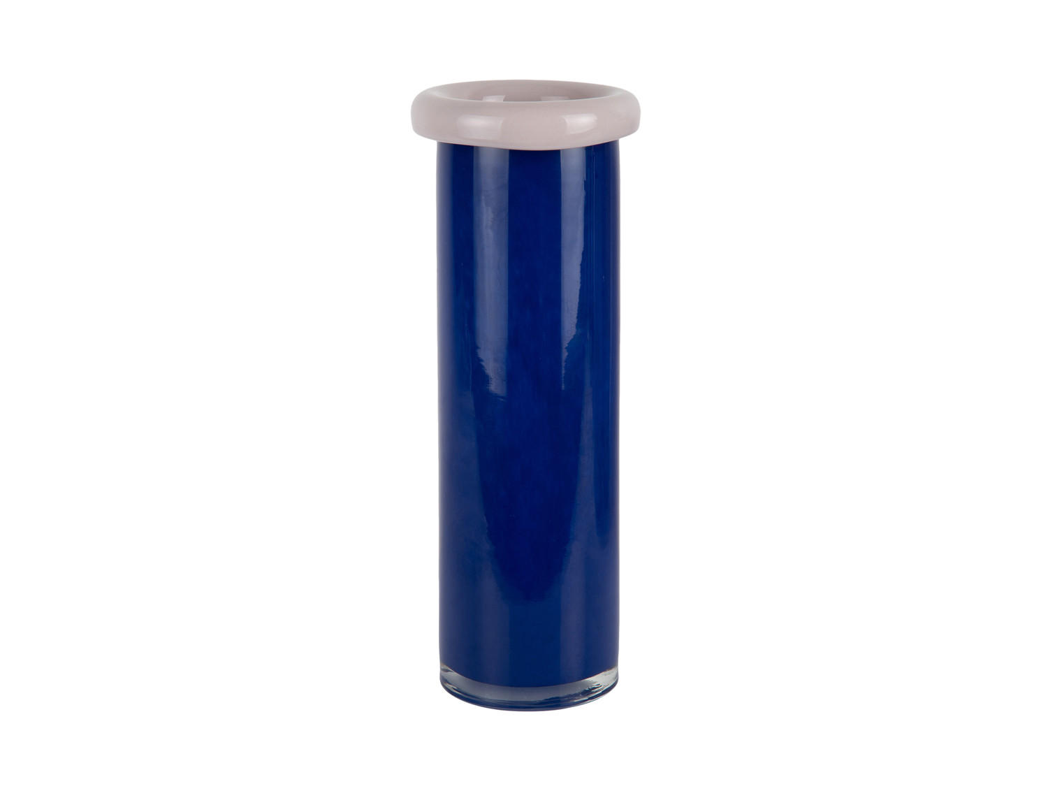 VASE Plegado Blau 12/12/33 cm - Blau, Glas (33cm) - Present Time