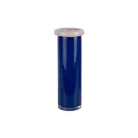VASE Plegado Blau 12/12/33 cm - Blau, Glas (33cm) - Present Time