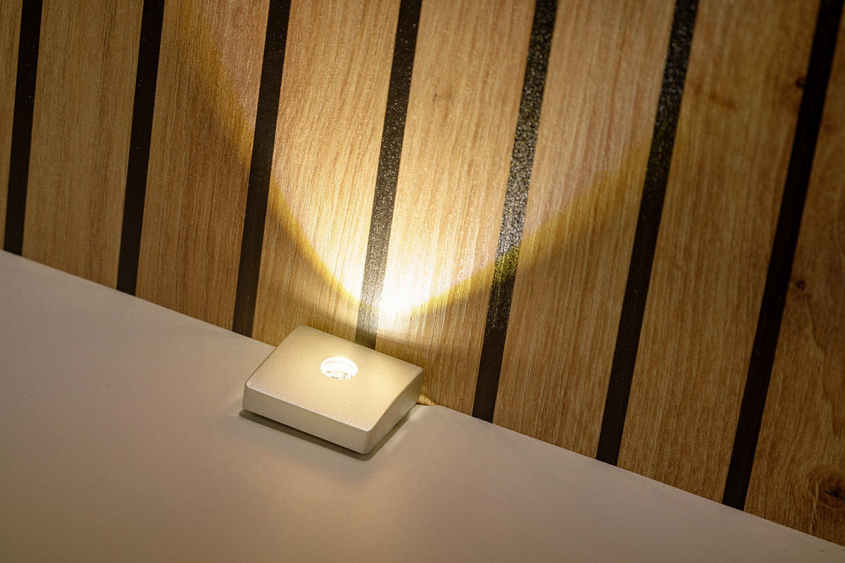 WOHNWAND Sand matt, Eiche Artisan 280 cm, Schrankwand hängend inklusive LED Beleuchtung - Sandfarben/Schwarz, Holzwerkstoff/Metall (280/180/45cm) - Furn.Design