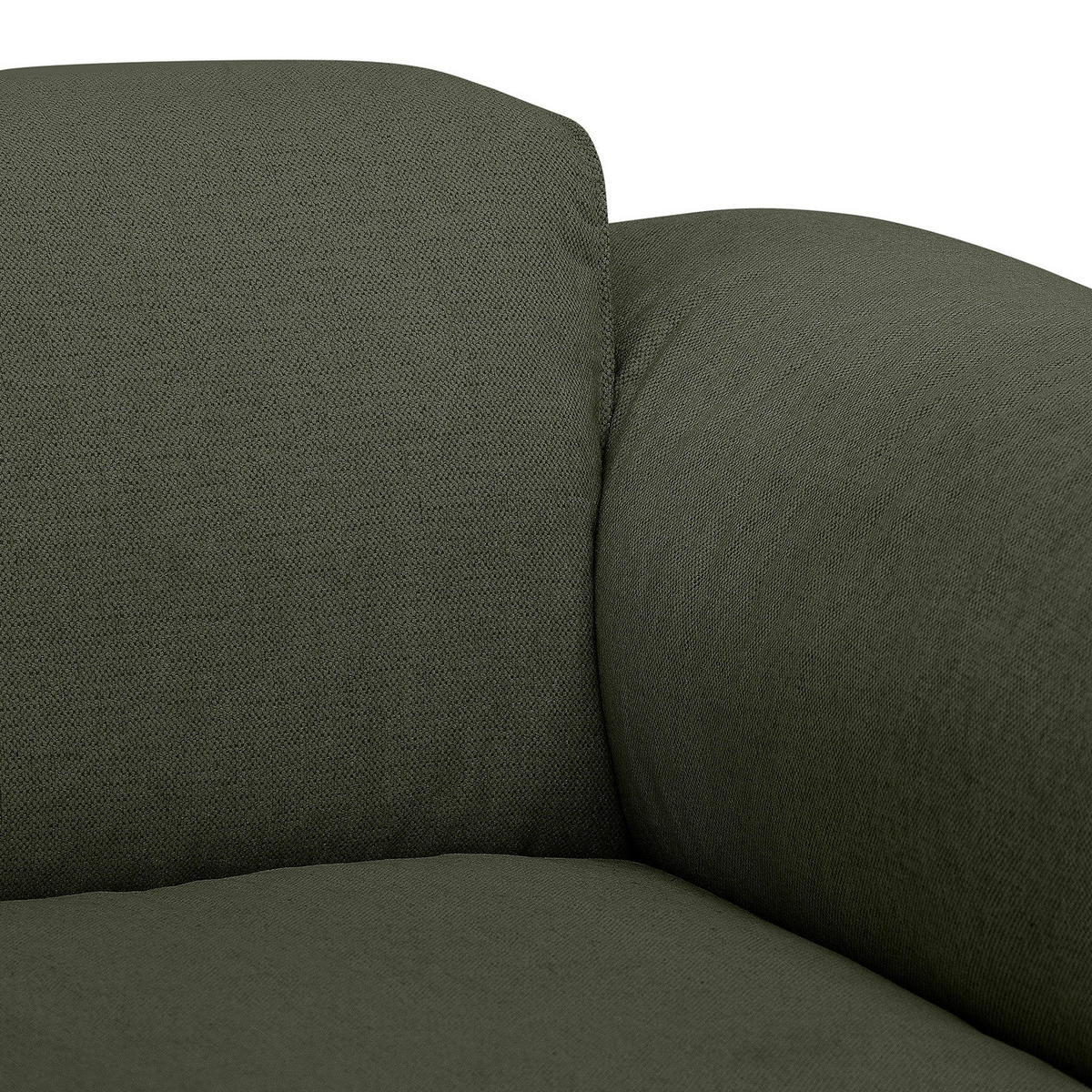 ECKSOFA mit Rundecke - Schwarz/Grau, Kunststoff/Textil (325/260cm) - home24