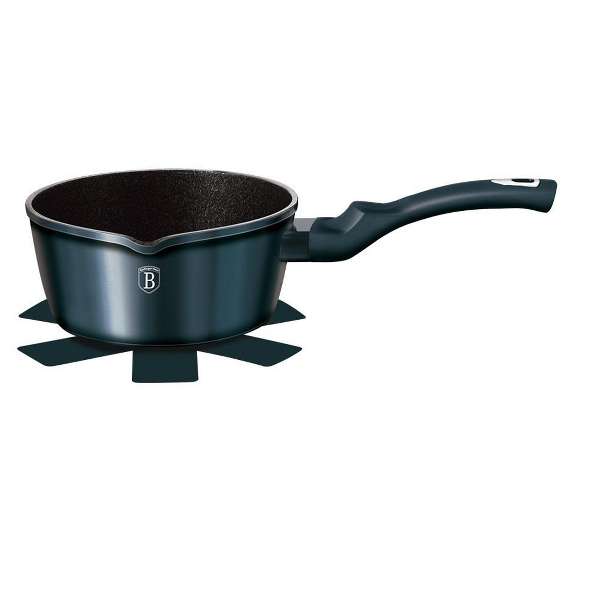 STIELTOPF Blau 16/16/5 cm BH1874 - Blau, Metall (16cm) - Berlinger Haus