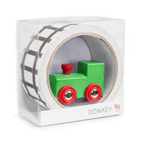 DEKO-KLEBEBAND Tape Gallery - My First Train, inkl. Spielzeugzug, L 33 m - Multicolor, Papier (10/5/10cm) - Donkey Products