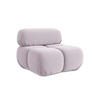 SESSEL Samt Stoff Violett - Lila/Flieder, Kunststoff/Textil (96/70/95cm) - Makamii