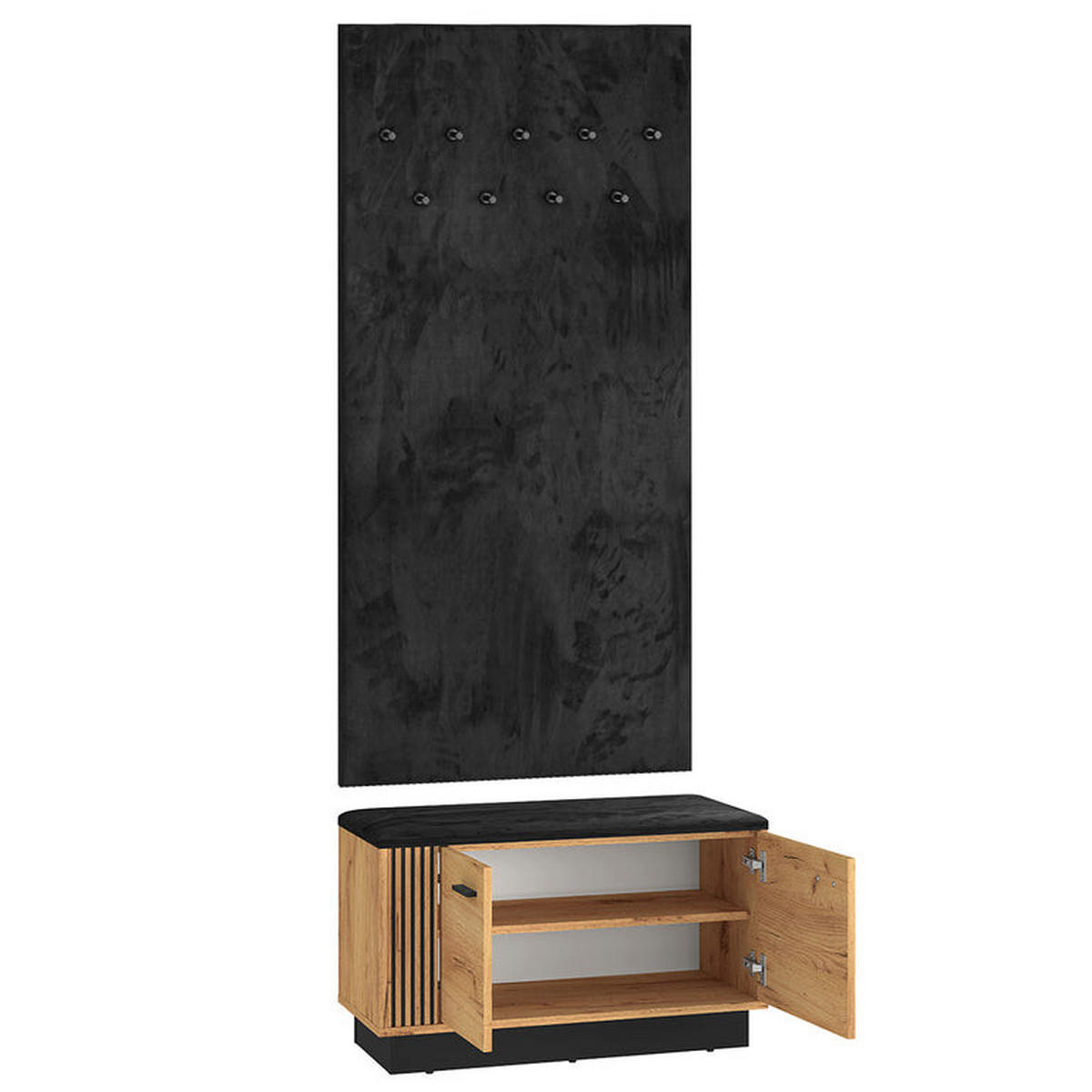 EINGANGSMÖBEL Nilo Holz - Braun, Holzwerkstoff (80/49/34cm) - Petits-meubles