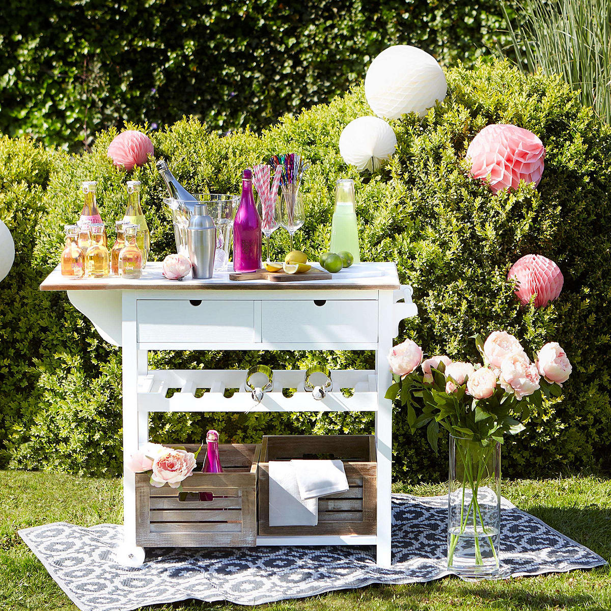 IN-/OUTDOORTEPPICH Colour Clash - Grau, Kunststoff (90/150cm) - Butlers