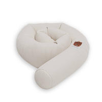 NESTCHENSCHLANGE Cozy "Cute Tiger Coconut Milk" 190 cm Bettschlange - Beige/Braun, Textil (15/190cm) - Sämann – make a difference.