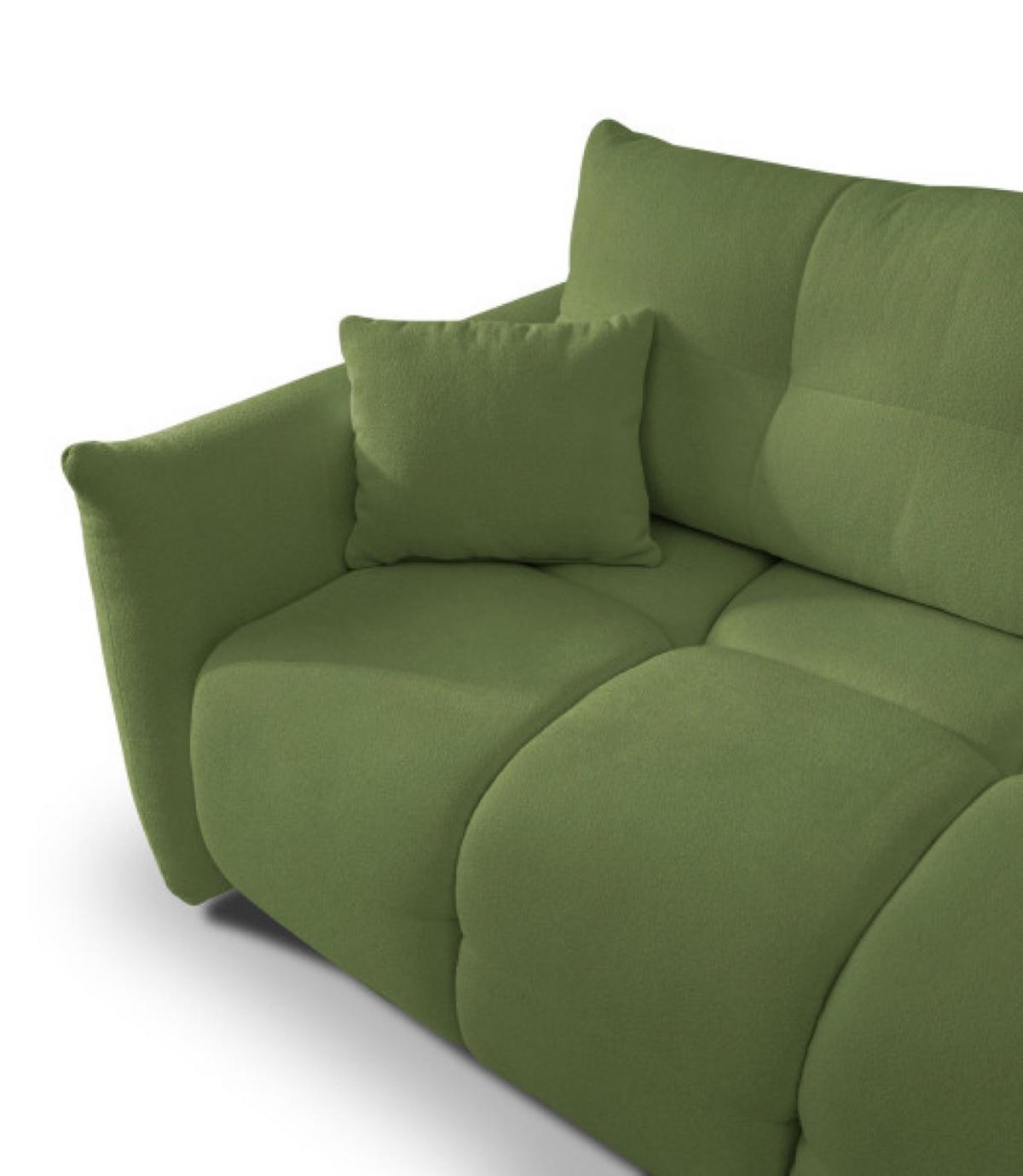 ECKSOFA Grün BOSE Mit Schlaffunktion Rechts - Grün, Textil (177/257cm) - Sepro Meble