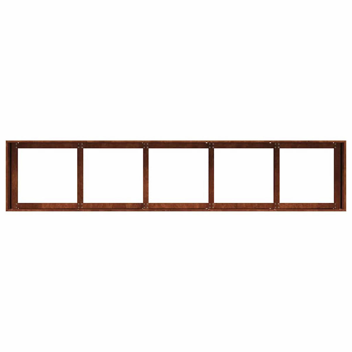 PFLANZKÜBEL Rostig 200/40/40 Cm Wetterfester Stahl - Rostfarben, Metall (40/40/200cm) - vidaXL