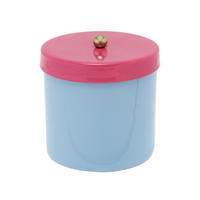 AUFBEWAHRUNGSBOX Double Funky Blau 10/10/12 cm - Hellblau, Metall (10/12/10cm) - Present Time