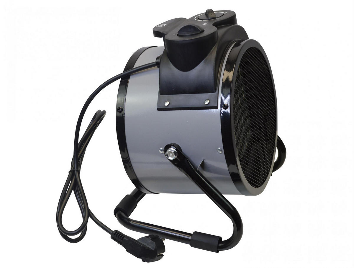 STAND-THERMOVENTILATOR Schwarz mit Leistungskontrolle 3000 W - Schwarz, Kunststoff (25/30/22cm) - Purline