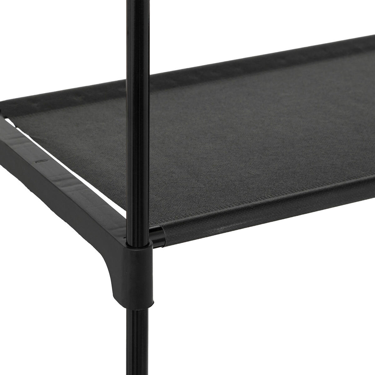 SCHUHREGAL, modular, Stahl / Kunststoff, 203108 - Schwarz, Metall (10/43/33cm) - 5five Simply Smart