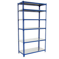 SCHWERLASTREGAL Giant Metal Shark HxBxT 250 x 110 x 50 cm Fachlast 200 kg Blau-Verzinkt - Blau, Metall (110/250/50cm) - PROREGAL
