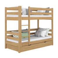 ETAGENBETT N01 mit Schublade Eiche Natur 100/200 - Eiche Artisan, Naturmaterialien/Holz (100/200cm) - N-Wood