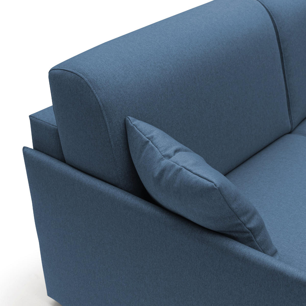 ECKSOFA RECHTS Evans - Blau, Textil (232/96cm) - Divani.store