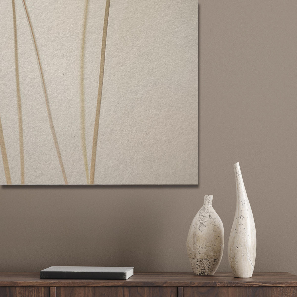 AKUSTIKPANEEL Sonnenlicht - Löwenzahn - Botanisch - Blumen 70x100 cm - Creme, Textil (70/0.9/100cm) - MuchoWow